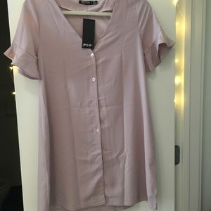 lavender NASTY GAL shirt dress NEW WITH TAGS!
